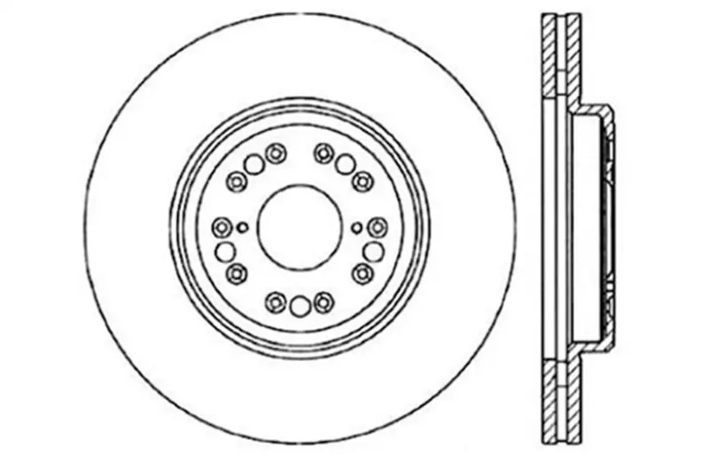 Stoptech Drilled Sport Brake Rotor 1