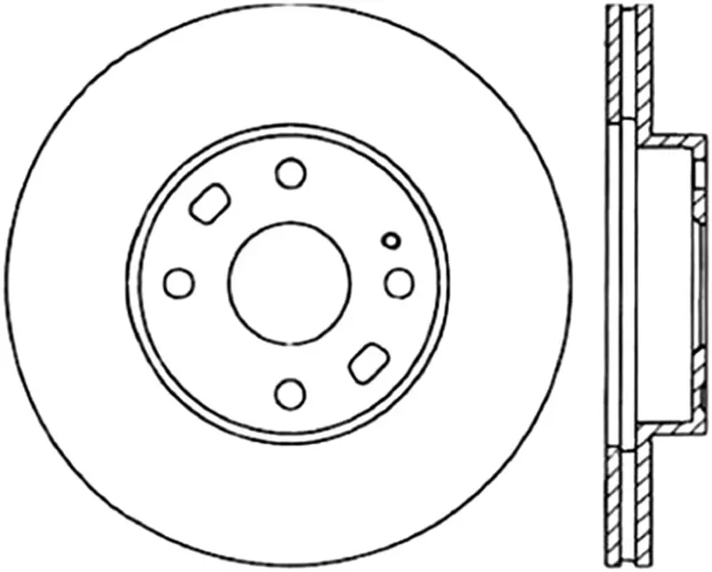 Stoptech Power Slot 94-97/99-05 Mazda Miata (01-05 Normal Suspension Only) Sportstop Cryo Slotted F 1