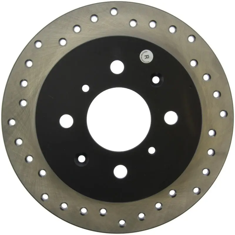Stoptech Acura & Honda Civic/Del Sol Drilled Right Rear Rotor 1