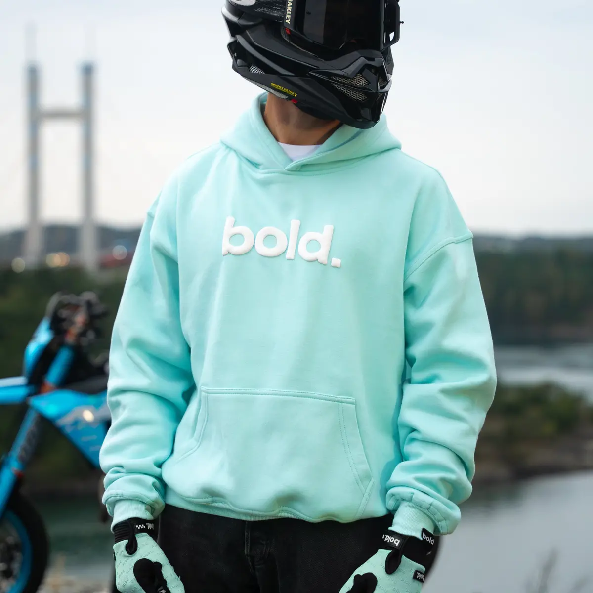 Bold. Aqua Hoodie (Oversize Fit) 1