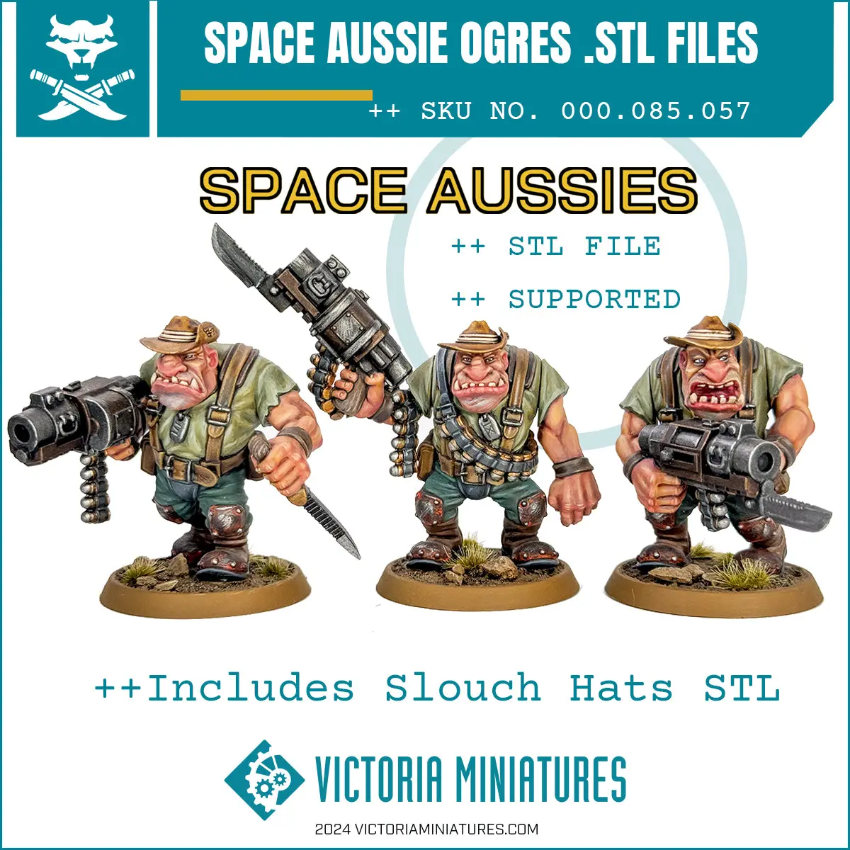 'Space Aussie' Ogres . Stl Download 1