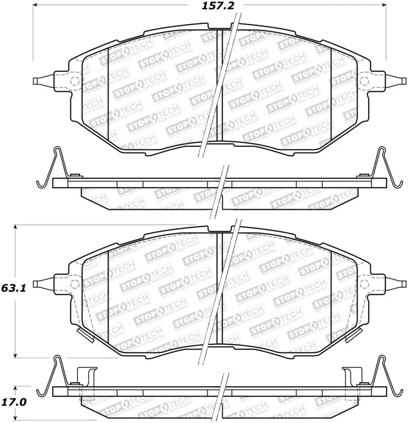 Stoptech Street Brake Pads 1