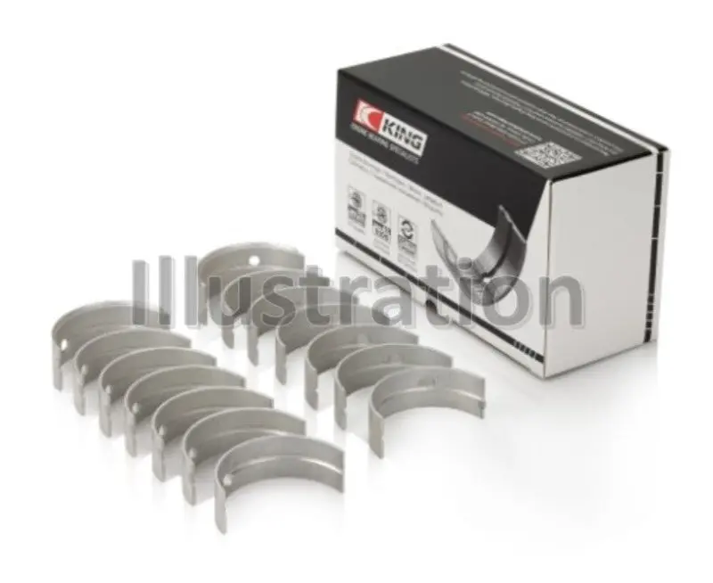 King Engine Bearings Mercedes Benz M103 / M104 / Om603 Bi-Metal Aluminum Main Bearing Set 1