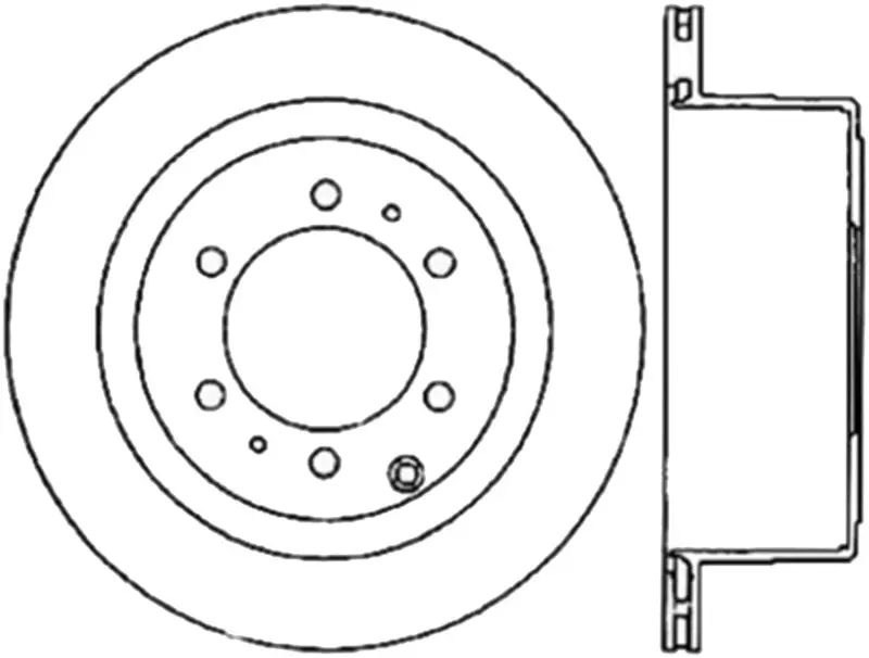 Stoptech Slotted Cryo Sport Brake Rotor 93-97 Toyota Land Cruiser Right Rear 1