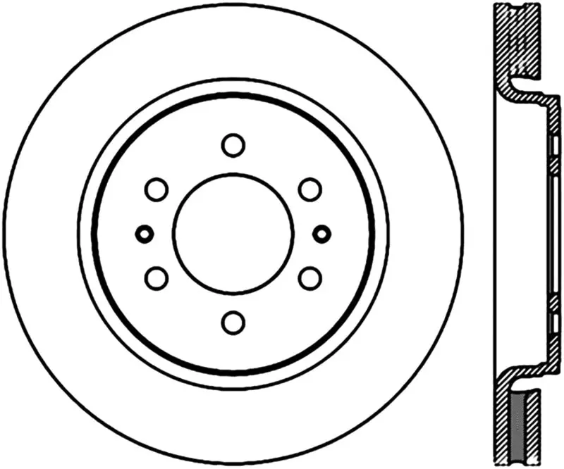 Stoptech 10-16 Ford F-150 Slotted & Drilled Front Right Sport Brake Cryo Rotor 1
