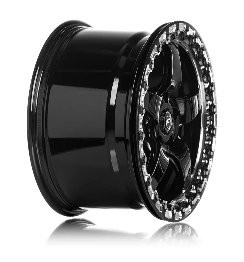 Forgestar D5 Beadlock 15X10 / 5X114.3 Bp / Et50 / 7.5In Bs Gloss Black Wheel 1