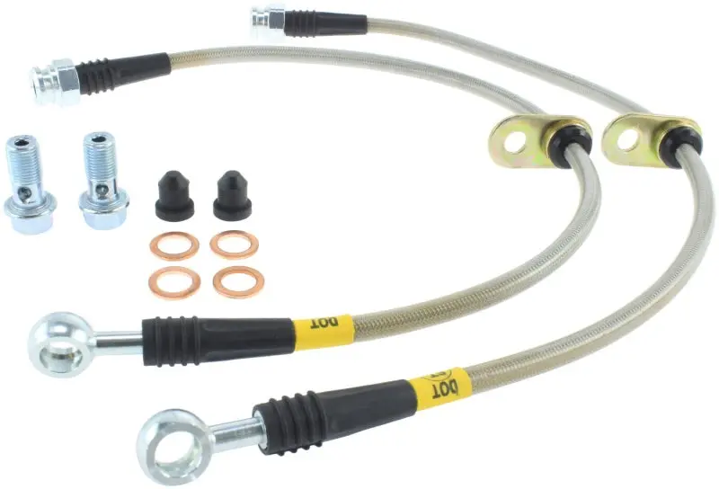Stoptech 07-09 Ford Edge / 07-09 Lincoln Mkx Stainless Steel Front Brake Lines 1