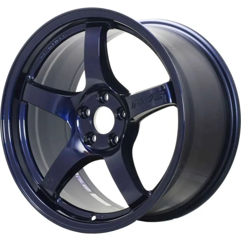 Gram Lights 57Cr 18X9.5 +22 5X114.3 Eternal Blue Pearl Wheel 1