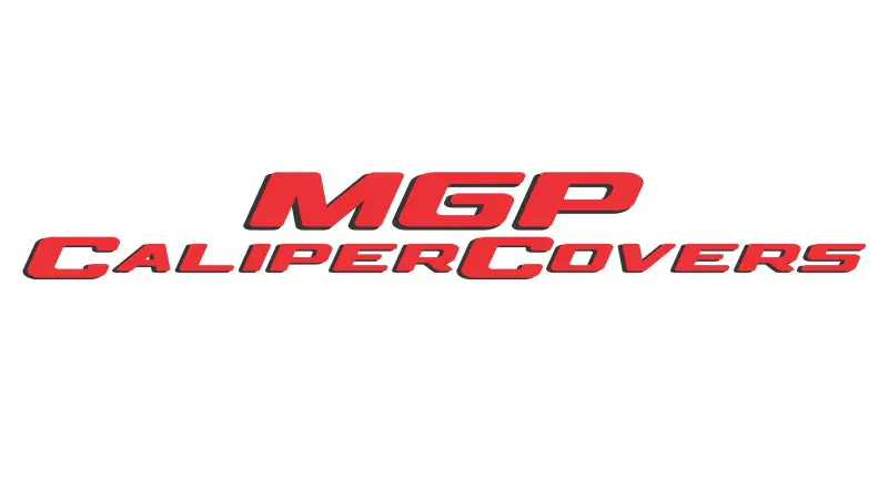 Mgp 4 Caliper Covers Engraved Front & Rear Mopar Black Finish Silver Ch 1