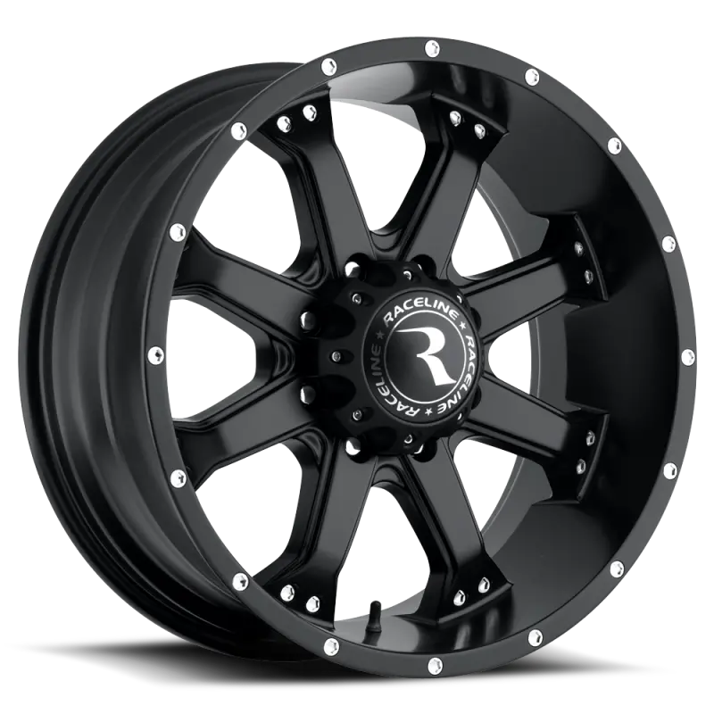 Raceline 991B Assault 17X9in / 8X170 Bp / 18Mm Offset / 125.2Mm Bore - Satin Black Wheel 1