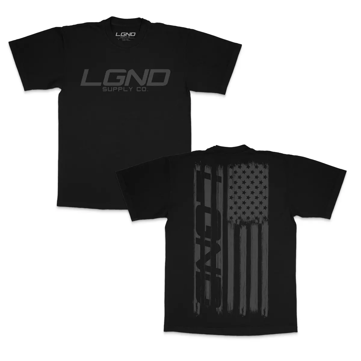 Blackout Distressed Flag Tee 1