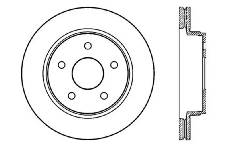 Stoptech Drilled Sport Brake Rotor 1