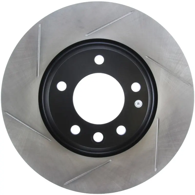 Stoptech Power Slot 07-10 Audi Q7 / 03-10 Porsche Cayenne Right Front Slotted Rotor 1