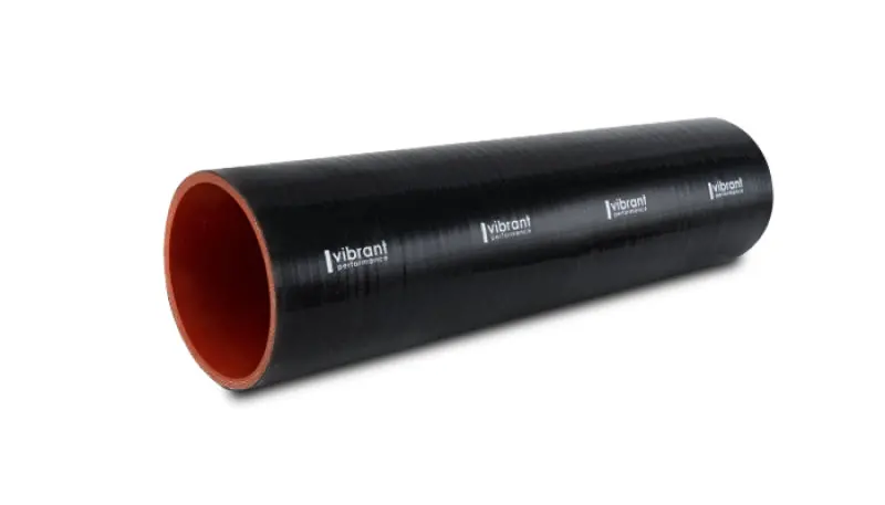 Vibrant Silicone Straight Hose Coupler 0.75In Id X 12.00In Long - Gloss Black 1