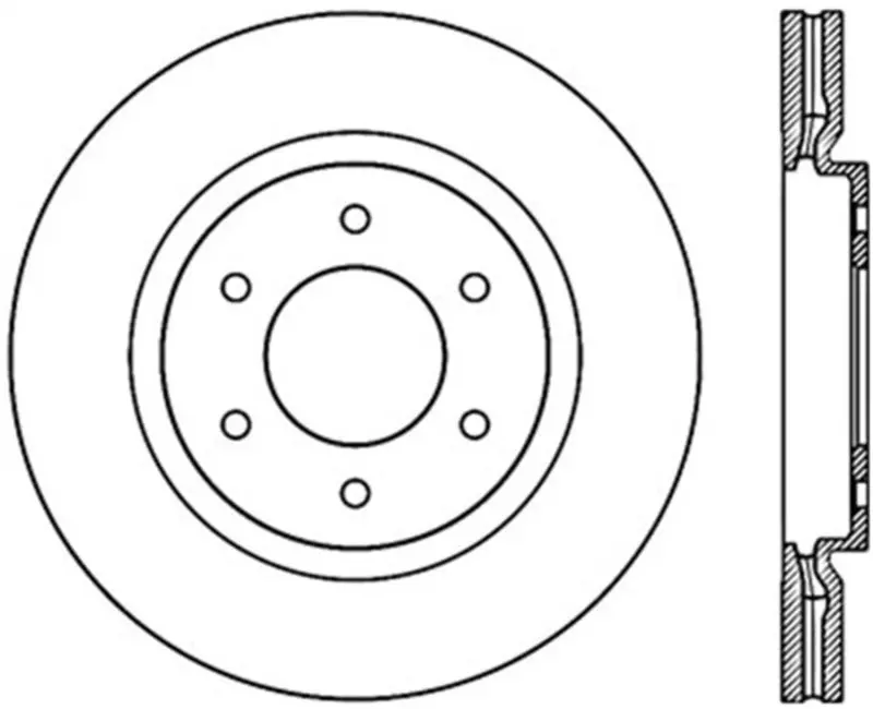 Stoptech Power Slot 08-09 Infiniti Qx4/Qx56 / 07-09 Nissan Armada Right Front Slotted Cryo Rotor 1