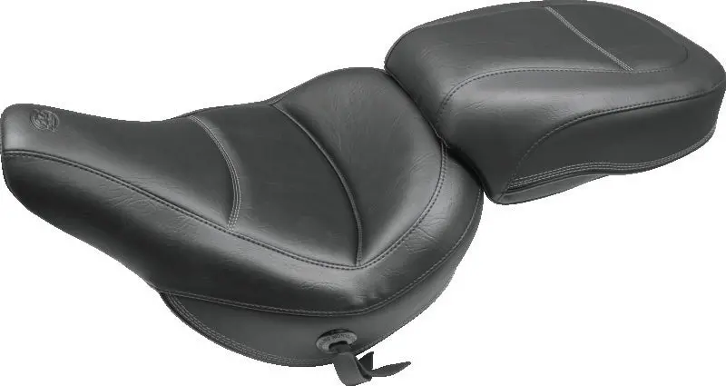 Mustang 18-21 Harley Heritage Classic & Deluxe Standard Touring Solo Seat - Black 1