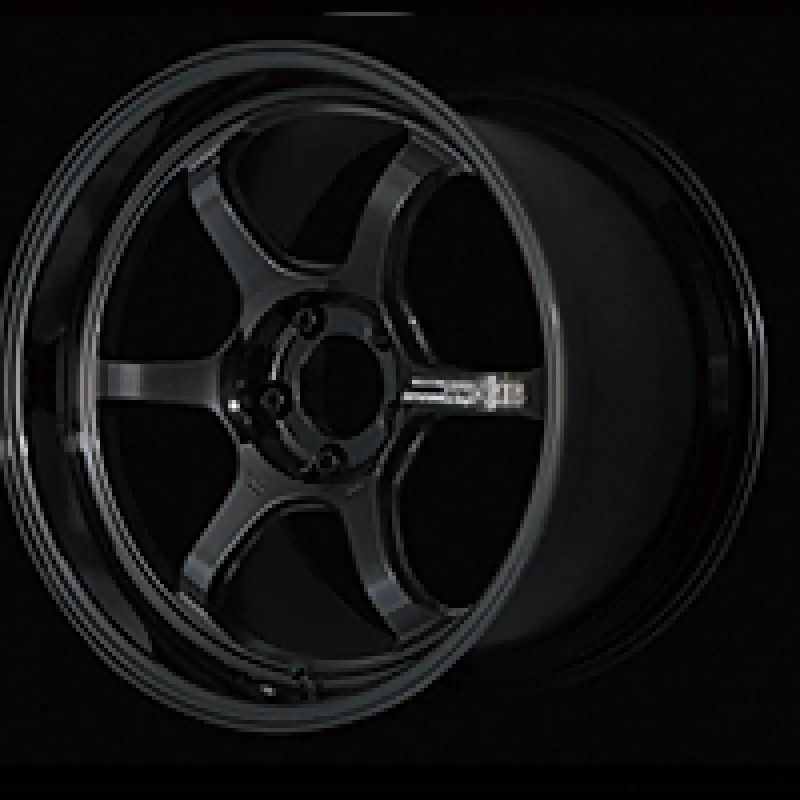 Advan R6 18X11.0 +15 5X114.3 Racing Titanium Black Wheel 1