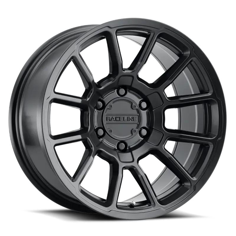 Raceline 950B Gauge 18X9in / 8X165.1 Bp / 18Mm Offset / 125.2Mm Bore - Satin Black Wheel 1