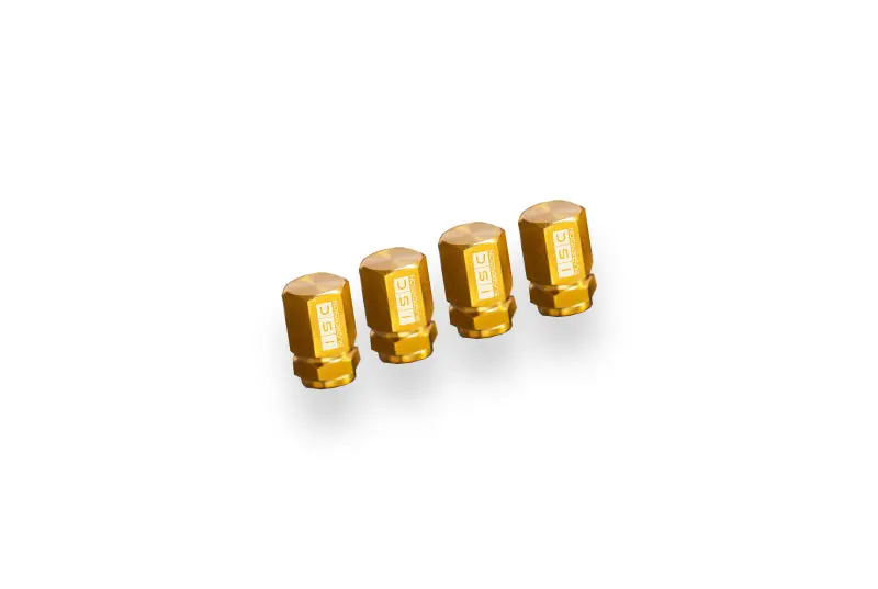 Isc Suspension Titanium Valve Stem Caps (Set Of 4) - Gold 1