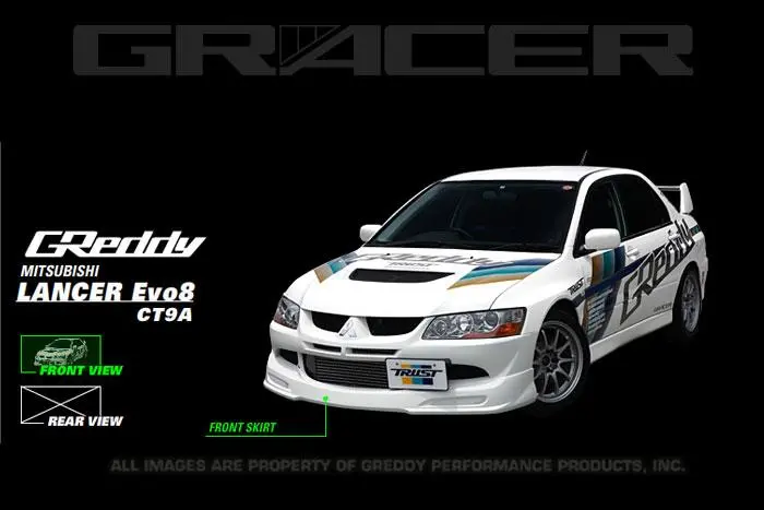 Greddy 03-05 Mitsubishi Evolution Viii Urethane Front Lip Spoiler  **Must Ask/Call To Order** 1