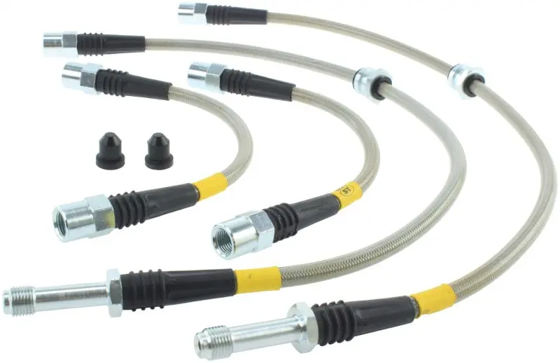 Stoptech 96-2000 Bmw 328I / 328Is Stainless Steel Rear Brake Lines 1