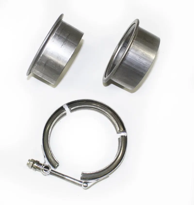 Jba 3In Stainless Steel V-Band Clamp & Flanges 1