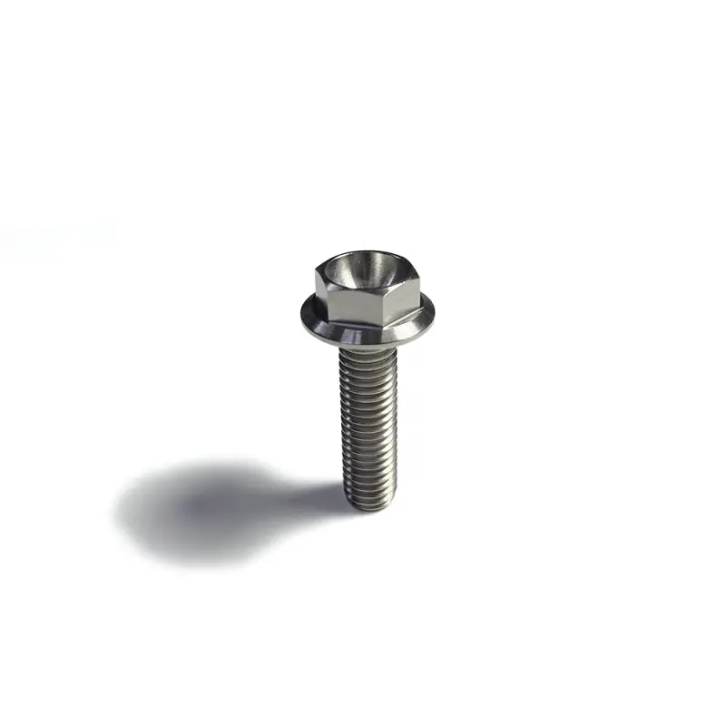 Ticon Industries Titanium Bolt Flanged M6x25x1tp 10Mm 6Pt Head 1