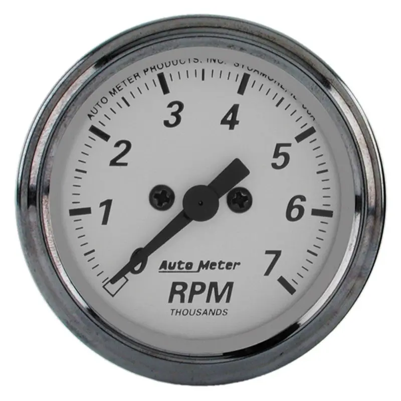 Autometer American Platinum 2-1/16In 7K Rpm In-Dash Tachometer Gauge 1
