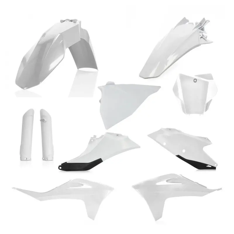 Acerbis 21-23 Gasgas Mc125/250F/450F/ Ex300/250F/350F/450F Full Plastic Kit - White/Black 1