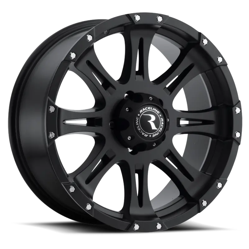 Raceline 981 Raptor 18X9in / 6X139.7 Bp / -6Mm Offset / 106.1Mm Bore - Satin Black Wheel 1