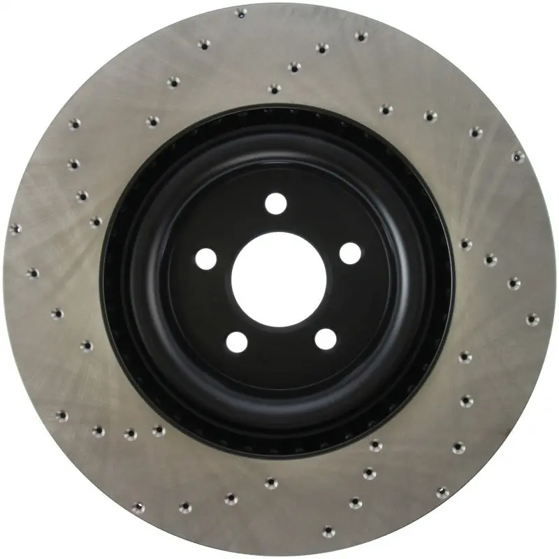 Stoptech Cross Drilled Sport Brake Rotor - 2015 Ford Mustang W/ Brembo - Front Left 1