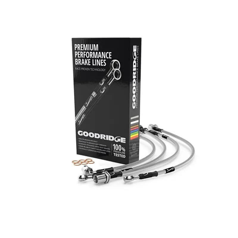 Goodridge 06-08 Subaru Forester (W/Rear Discs) Stainless Steel Brake Lines 1