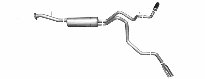 Gibson 00-01 Chevrolet Tahoe Base 4.8L 2.25In Cat-Back Dual Extreme Exhaust - Aluminized 1