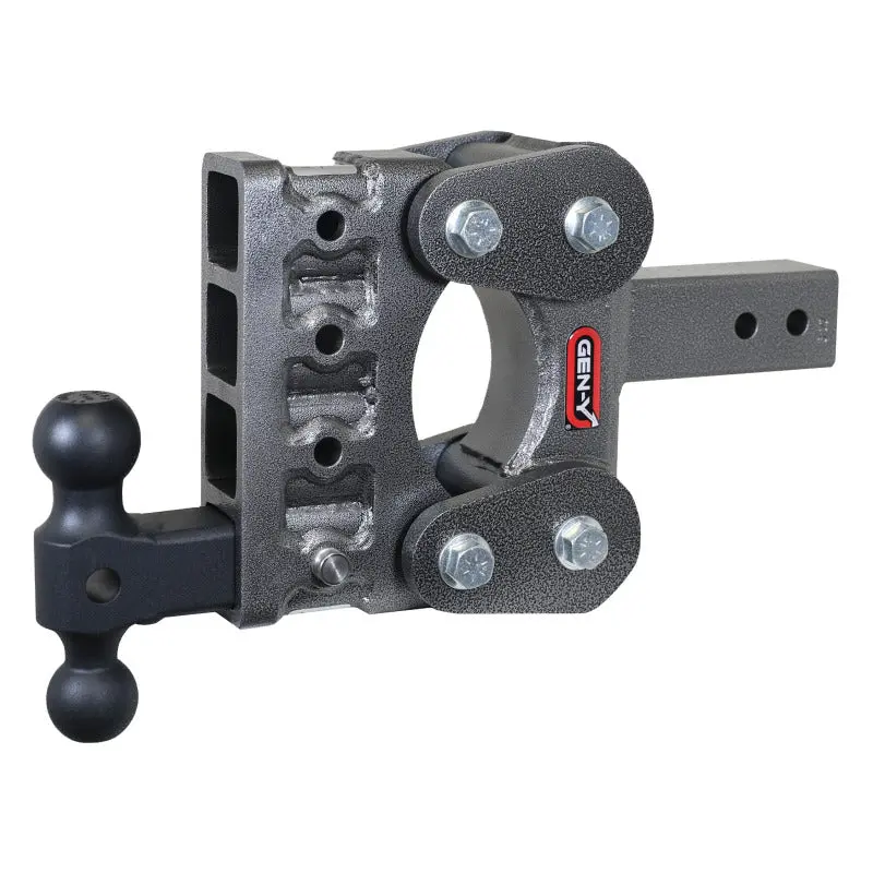 Gen-Y The Boss Torsion-Flex 2.5In Shank 5In Drop 1.1K Tw 10K Hitch W/Gh-031 Dual-Ball 1