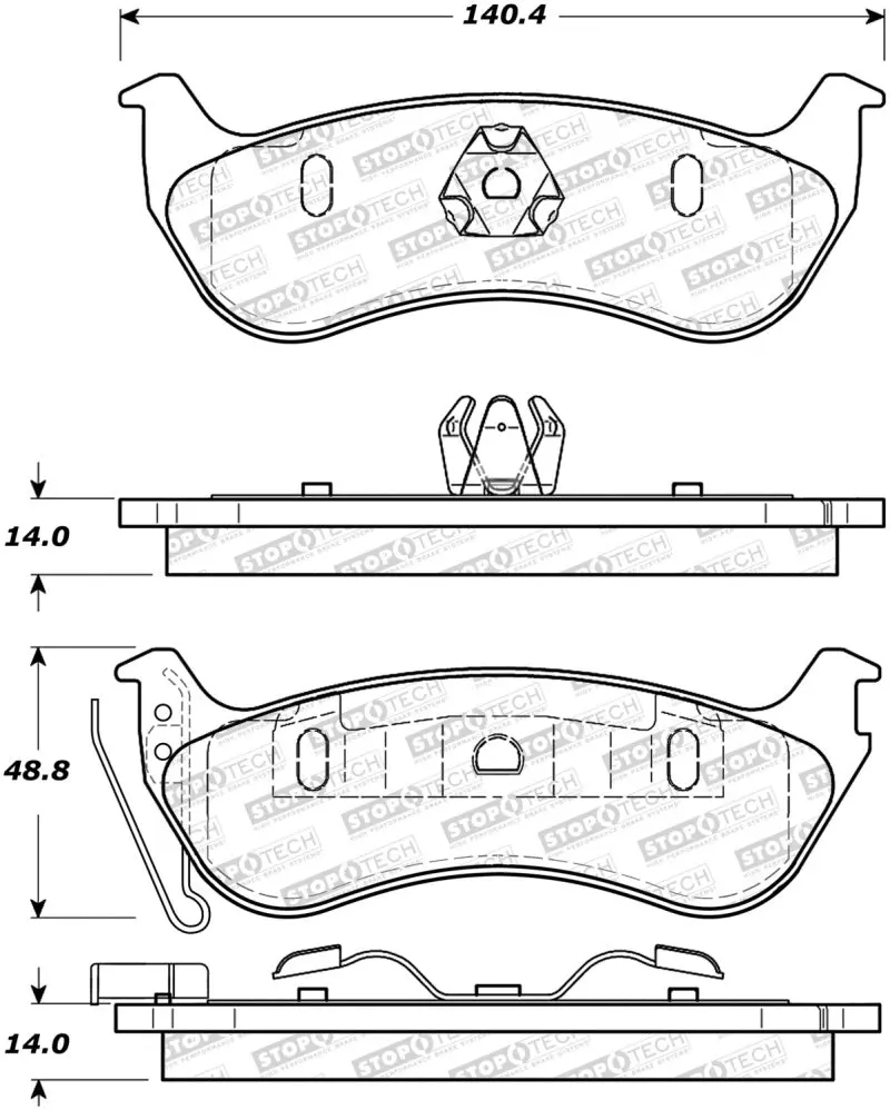 Stoptech Street Brake Pads 1