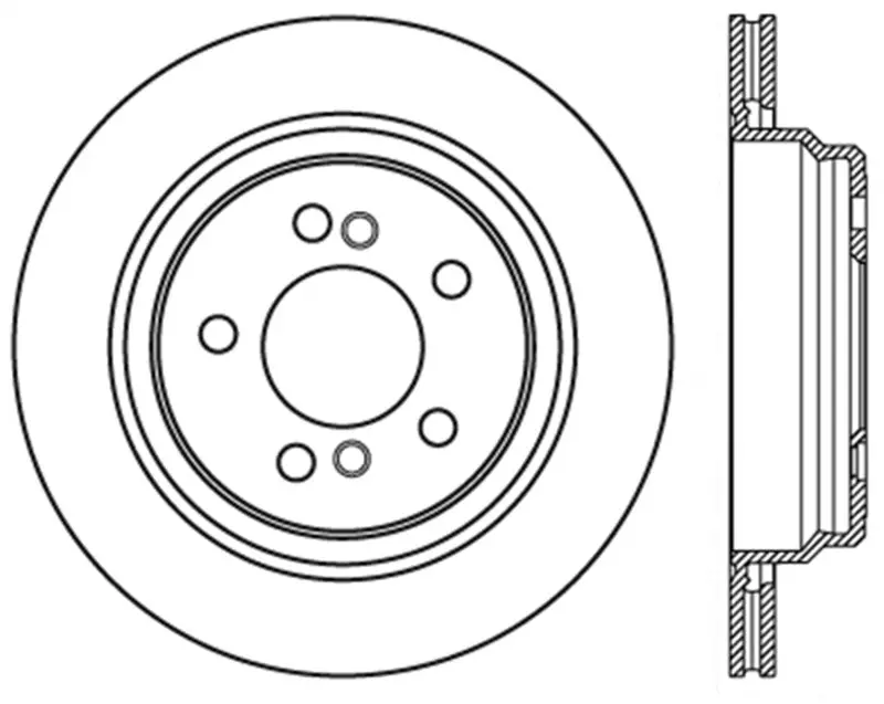 Stoptech Sport Slotted (Cryo) 01-06 Bmw M3 Rear Right Rotor 1