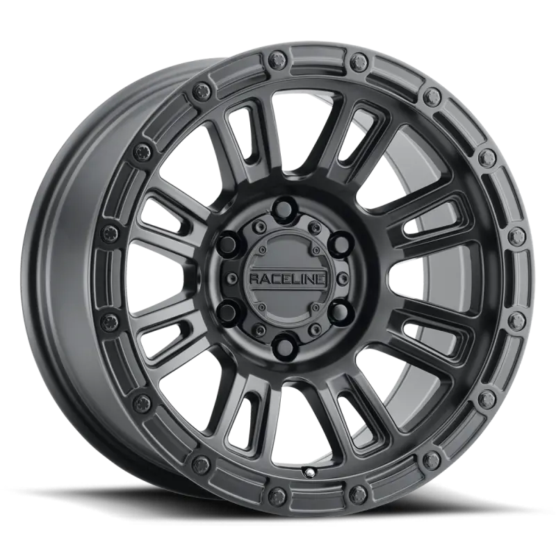 Raceline 956B Compass 18X9in / 6X139.7 Bp / 18Mm Offset / 106.1Mm Bore - Satin Black Wheel 1