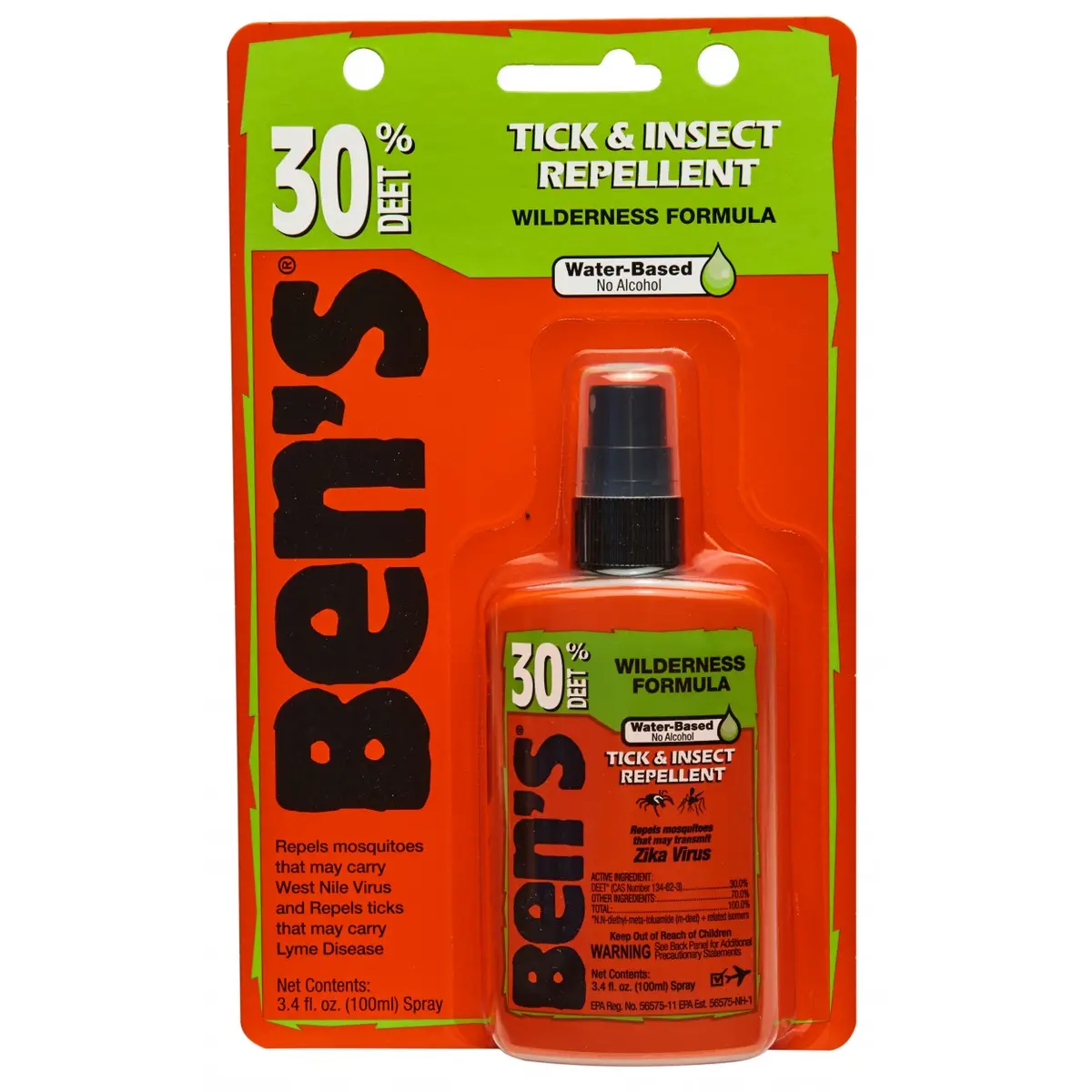 2025 Ben's 30 Tick & Insect Repellent 3.4 Oz. Pump Spray 1