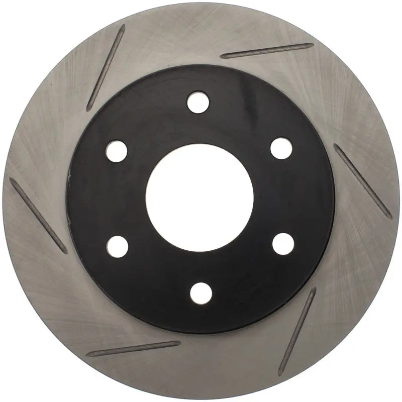 Stoptech Power Slot 02-06 Cadillac Escalade / Chevrolet Avalanche 1500 Front Right Slotted Rotor 1