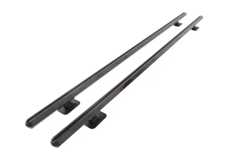 Deezee 04-23 Ford F-150/Super Duty Hex Series Side Rails - Gloss Black 8Ft Bed 1