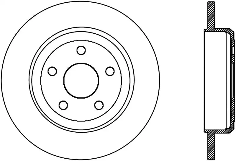 Stoptech Slotted Sport Brake Rotor 11-17 Jeep Grand Cherokee (Excludes Srt8) 1