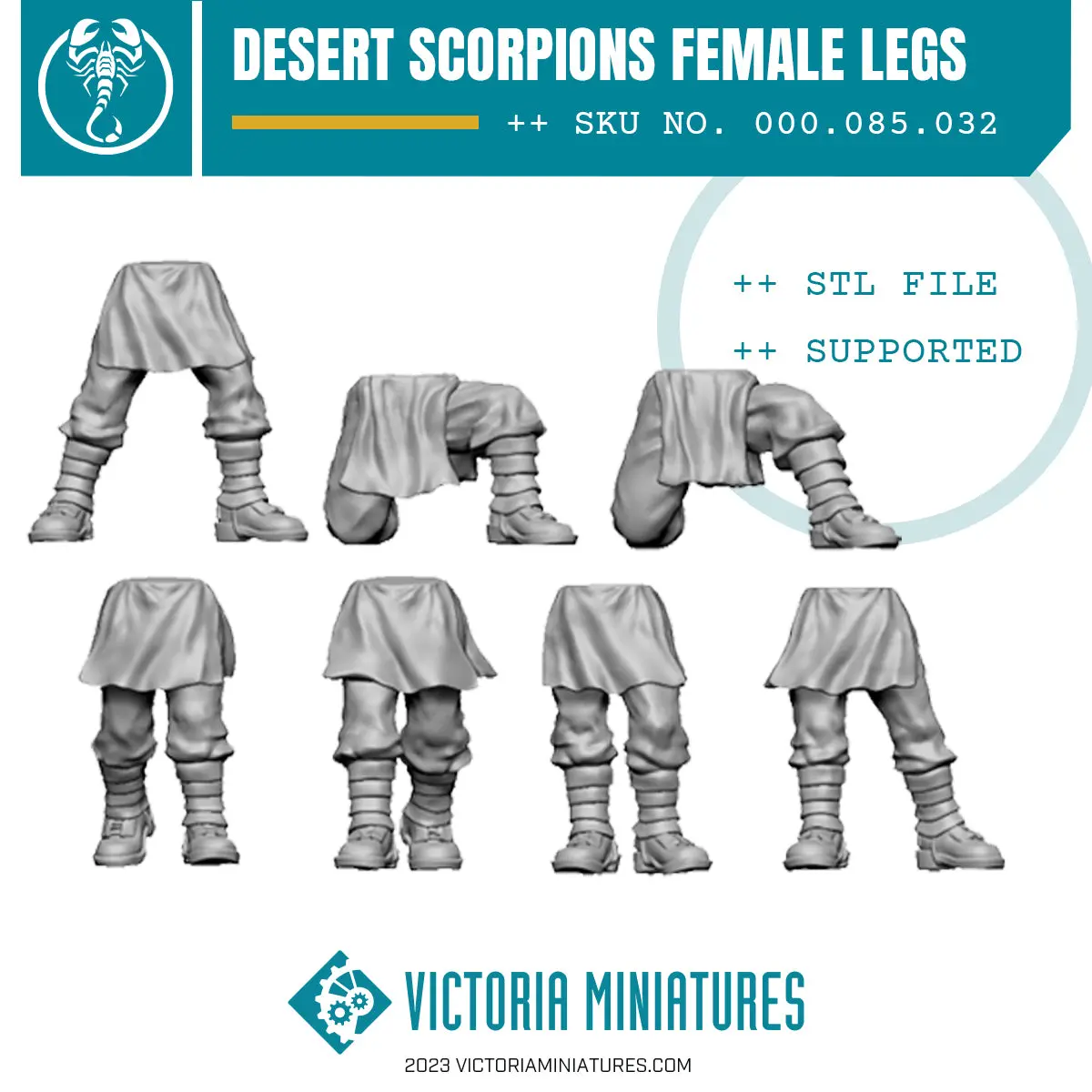 Desert Legs Female .Stl Download 1