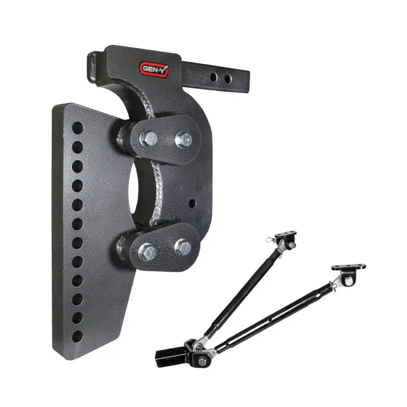 Gen-Y The Boss Torsion-Flex 2In Weight Distribution Shank 15.5In Drop 16K Hitch W/Stabilizer Kit 1