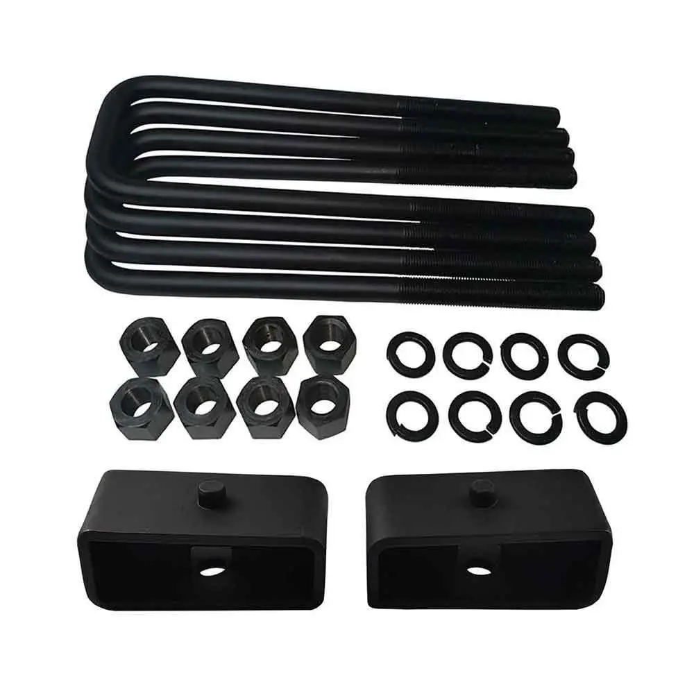 Steel Lift Blocks And Square U-Bolts Kit For Dodge Ram 2500 3500 4Wd 2