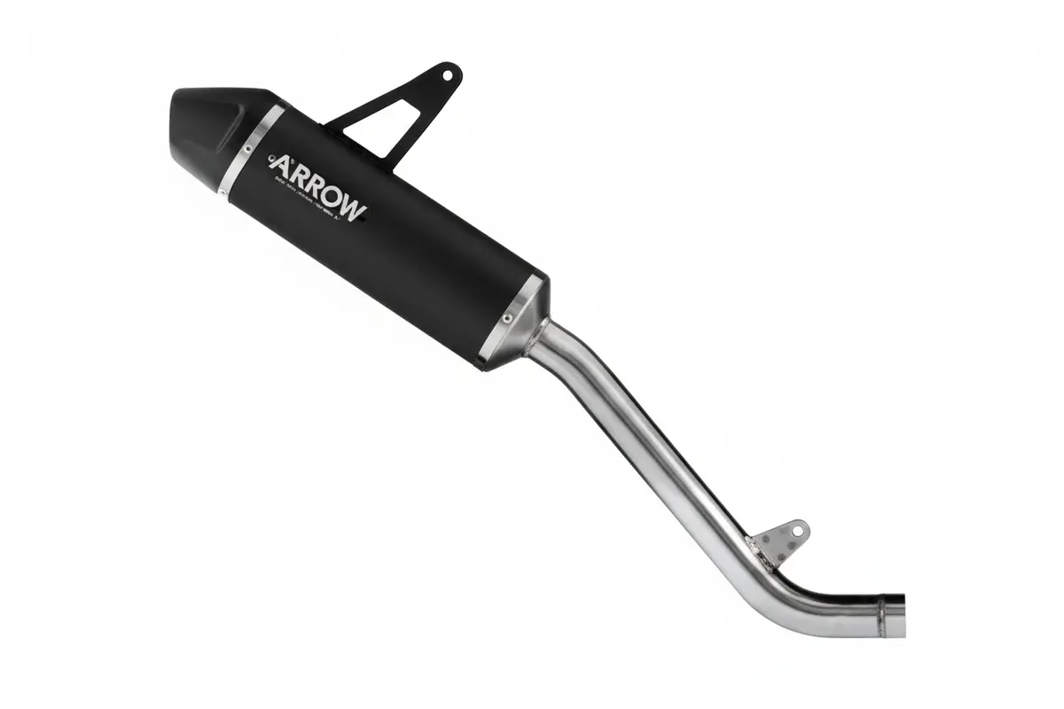 Zontes 703F E5+ '25 Indy Race Aluminium Dark Exhaust - 72670Akn 1