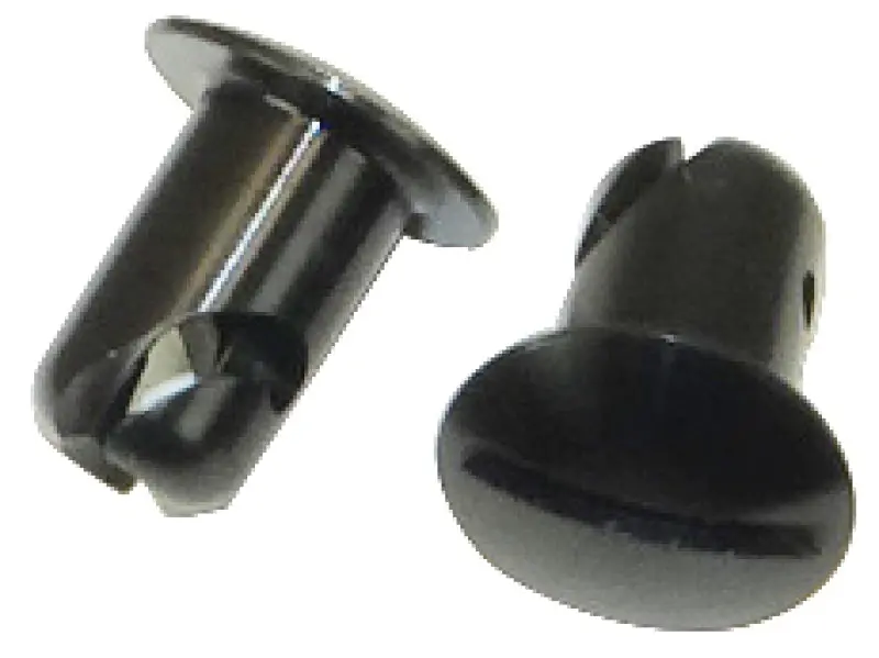 Moroso Quick Fastener - Oval Head - 7/16In X .450In - Aluminum - Black - 10 Pack 1