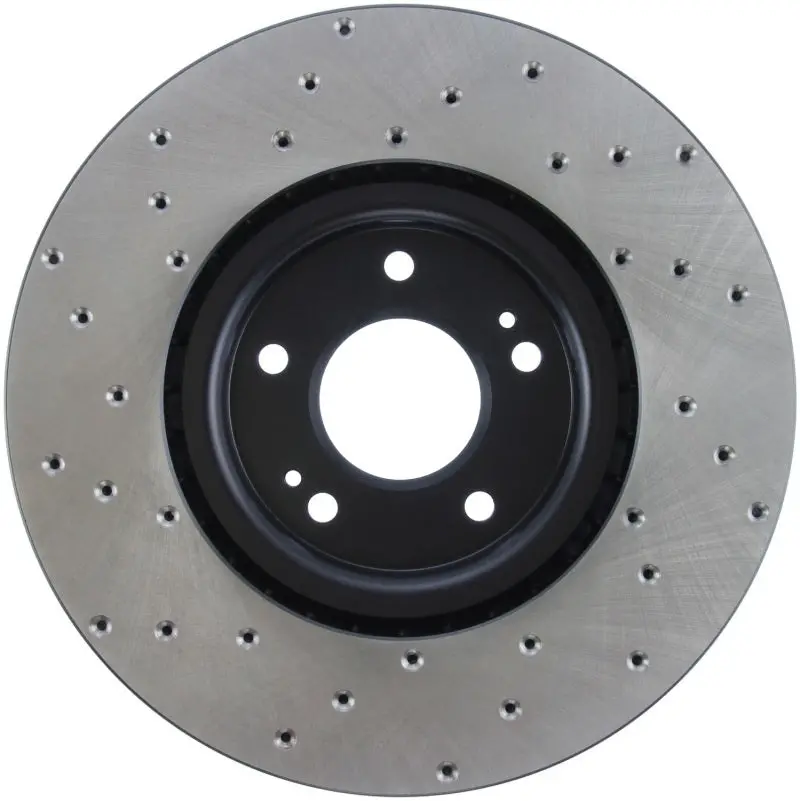 Stoptech 03-06 Mitsubishi Lancer Evo Awd Drilled Left Front Rotor 1