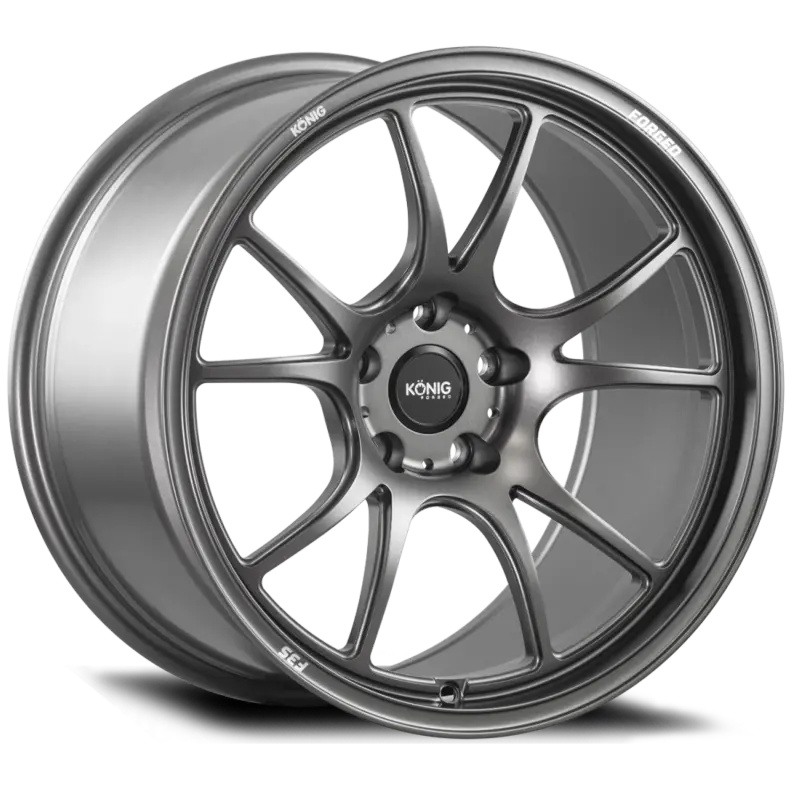 Konig Forged F3s 17X9 5X100 Et42 Satin Charcoal Knurled Bead 1