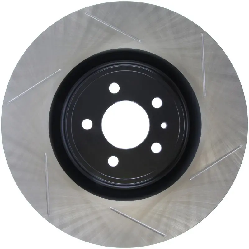 Stoptech Premium High Carbon 13-14 Ford Mustang/Shelby Gt500 Left Front Disc Slotted Brake Rotor 1