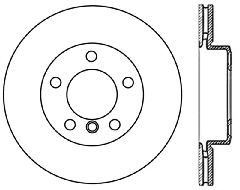 Stoptech Sport Slotted (Cryo) 10-15 Bmw X1 Front Left Rotor 2